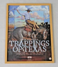 Past Event Framed Poster 2014 Trappings Of Texas Cowboy Western Art 20.5X15.5 In