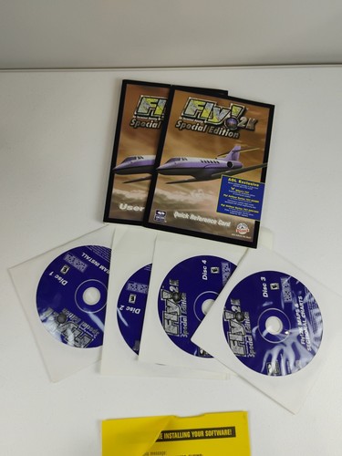 Fly 2K Flight Simulator Edición Especial PC 4 CD Disco Avión Manual Referencia - Imagen 2 de 4