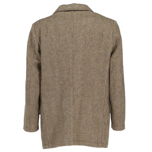 Vintage ASPESI Tweedmantel Fischgrät 100% Wolle beige meliert Gr. XL - Bild 2 von 6