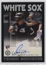 2021 Topps 1986 Baseball Series 2 Black /199 Yermin Mercedes #86B-YM Auto s5j