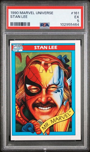 1990 Marvel Universe #161 Stan Lee PSA Graded