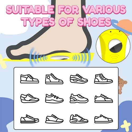 Insole Protectors for For AirTag Easy Clean PU Material for Kids Footwear - Zdjęcie 6 z 14