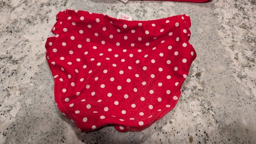 Girls 2pc Bikini Swimsuit Disney Store Minnie Mouse Red, Poka Dots Size 5/6 - Picture 4 of 9