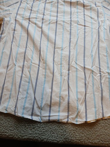 Calvin Klein Herren Oberhemd, Blau Weiß Streifen Mehrfarbig, XL(17-17,5-34/35) - Bild 12 von 12