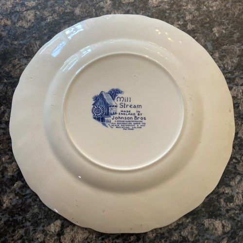 5 Vintage 10" Dinner Plate Mill Stream Ironstone By Johnson Brothers Of England - Picture 14 of 14