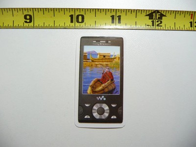 RETRO LAKE TITICACA BOLIVIA SMALL STICKER DECAL SCREEN IMAGE OLD CELL PHONE