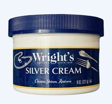 Wright's Silver Cleaner and Polish Cream 8 oz Ammonia Free Gently Cleans Jewelry