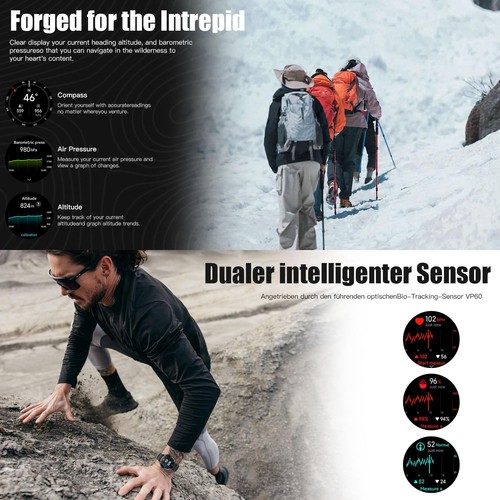 GT4 Pro Wasserdichte Smartwatch NFC GPS Tracker Bluetooth Anruf Männer Frauen - Bild 7 von 16