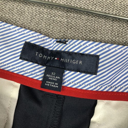 Tommy Hilfiger Shorts Mens 32 Navy School Uniform Classic Fit Flat Front Casual - Picture 8 of 12
