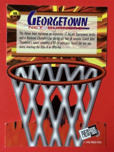 Press Pass 1996 #NB 41 quemadores de red Allen Iverson - Imagen 2 de 2