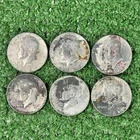 (Lot of 6) Kennedy Half Dollars 1966-1967-1968-1969