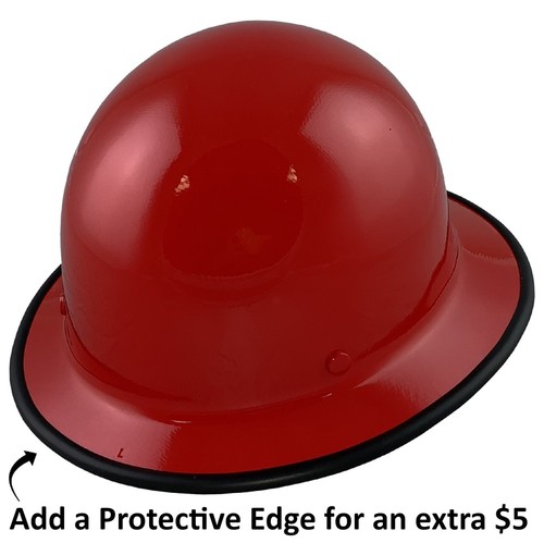 MSA Skullgard Full Brim Hard Hat With STAZ ON Suspension - Red - Picture 5 of 5