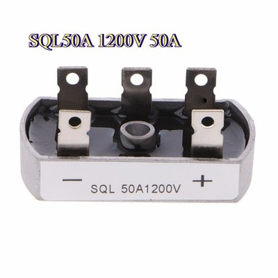 Aluminum Metal Case 3 Phase Diode Bridge Rectifier 50Amp Module SQL50A 1200V 50A