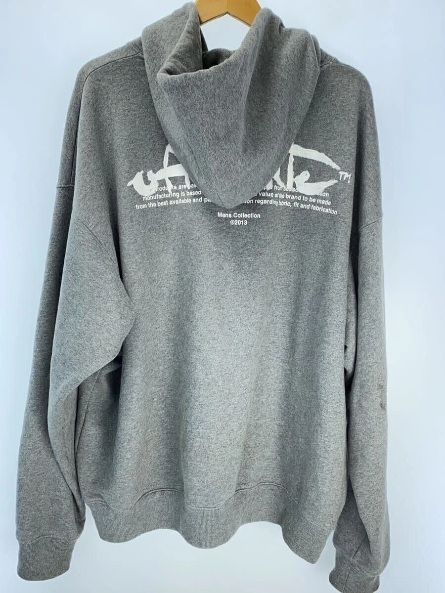 OFF WHITE Felpa con Cappuccio XL Cotone Grigio Stampa Ombb085f22fle006 Condizione