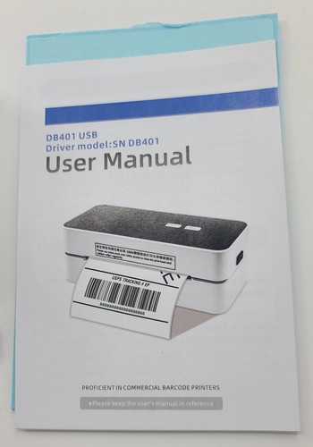 White Thermal Label Barcode Printer DB401 USB - Picture 3 of 3