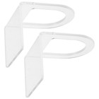  2-teiliges Geschirrschrubbergestell aus Acryl für die Spüle: Transparenter