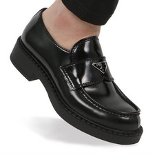 Prada Brushed Logo Loafers 53216303