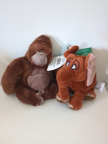 Disney Tarzan Plush Dolls Kala And Tantor - Picture 1 of 3