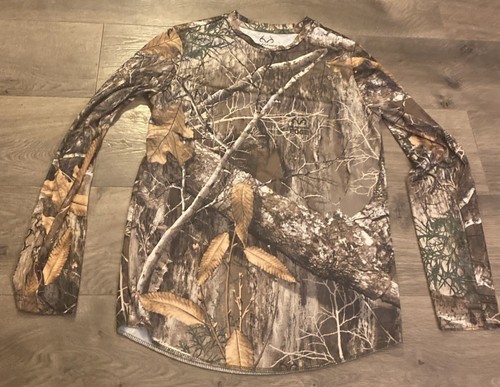 REALTREE YOUTH Lg 10/12 camo long sleeve shirt top Realtree Edge UNISEX P2p15”