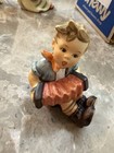 Vintage Hummel Figurine Boy with Accordian #390 TMK 6 2.75" Goebel