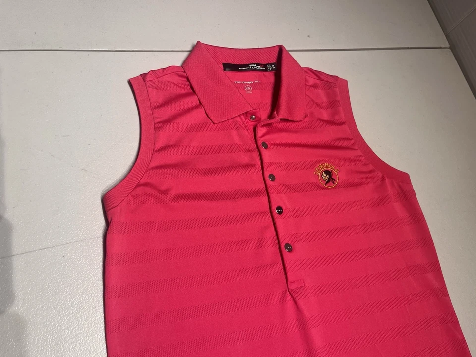 Женская футболка RLX XS Tailored Fit Pink Polo Ralph Lauren Seminole клюшка для гольфа - Изображение 2 из 4
