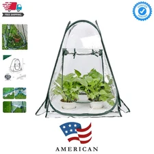 Compact Greenhouse Cover with Zippered Access - Ideal for Backyard or Garden