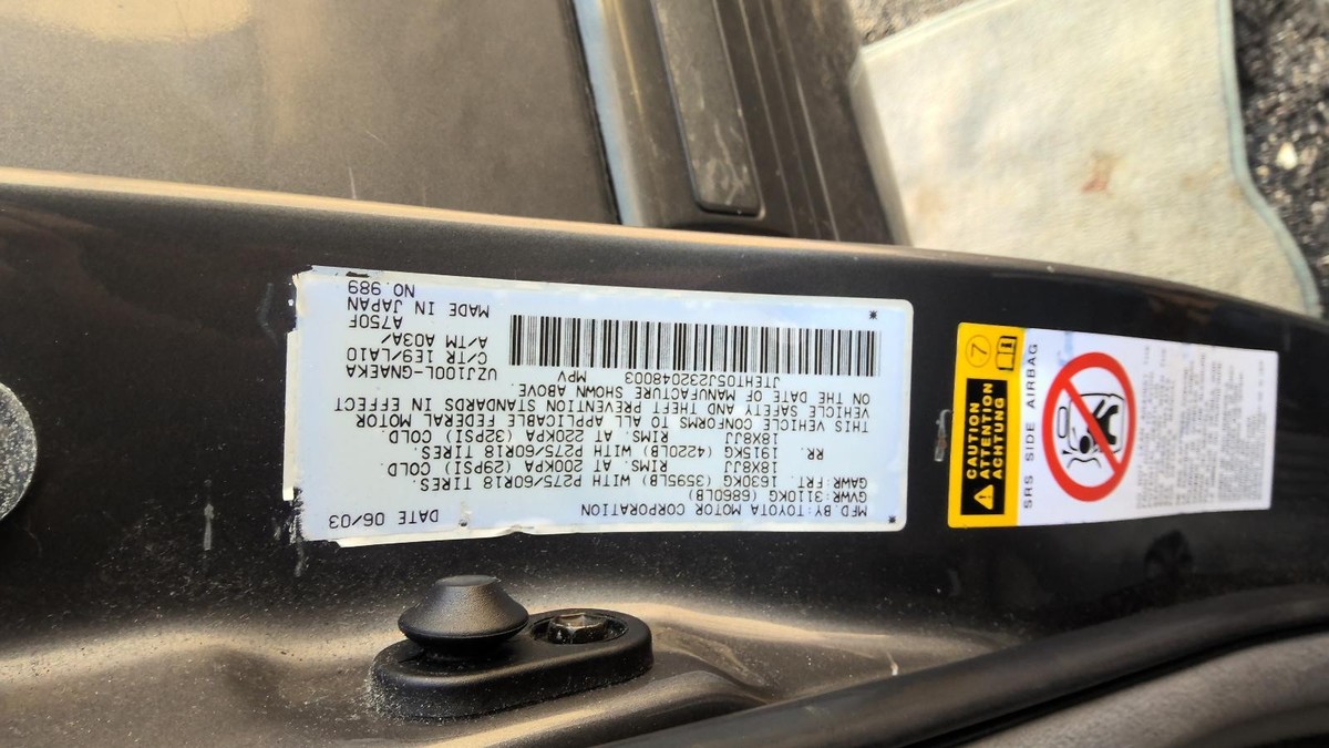 Used Rear Axle Assembly Rear fits: 2003 Toyota Land cruiser