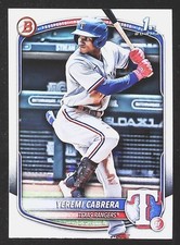 2025 Bowman Yeremi Cabrera 1st Bowman #BP-146 Texas Rangers