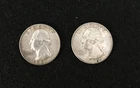Washington Quarters - 2 - 90% Silver - 1961, 1962D
