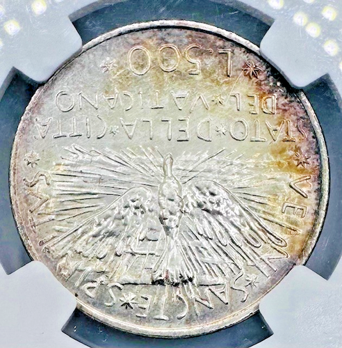 1978 Vatican S500L First Sede Vacante MS66 💥Rare with Extremely Low Mintage💥 - Picture 3 of 4