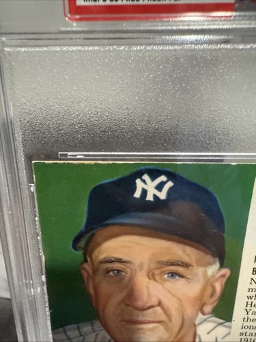 🔥⚾️1953 Red Man Tobacco MIT TAB #1 Casey Stengel PSA 3,5 New Label Yankees! - Bild 7 von 18