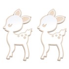  2 Count Schmuckspiegel Dekorativer Schminkspiegel Vintage-Kosmetikspiegel