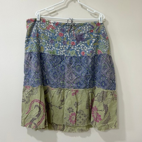 Gramicci Womens Sz XL Floral Babydoll Tank Top & Matching Tiered Skirt Boho - Picture 7 of 12