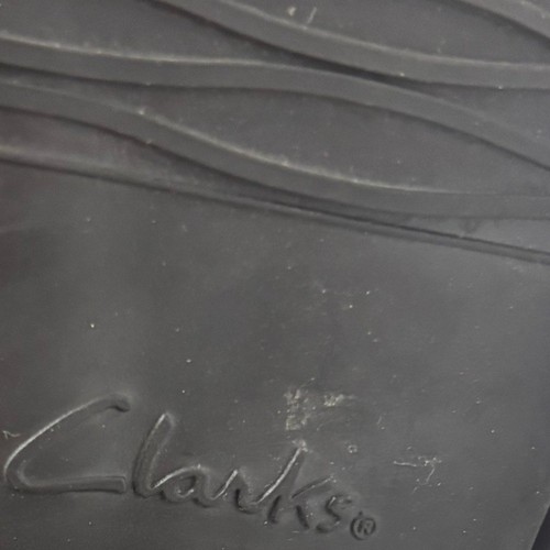 Clarks Netley Ride Tall Black Leather Boots 8.5 Riding Boots Wide Calf Buckles - Picture 9 of 16