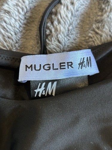 Mugler x H&M tie bikini bottoms + padded bikini top set Black Top 36 Bottoms 34 - Picture 18 of 20