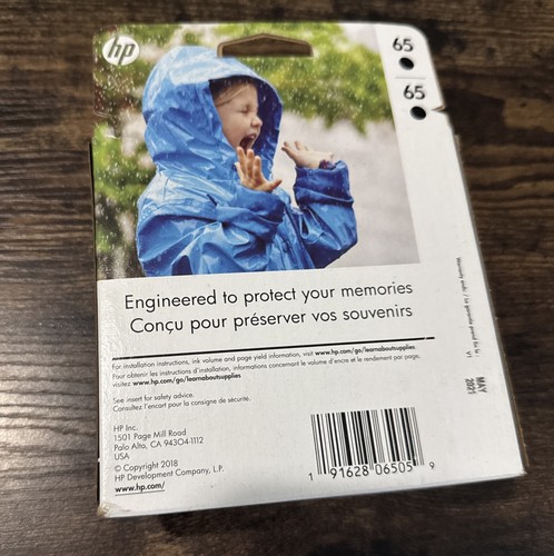 HP 65 1VU22AN Ink Cartridge - Black, Pack of 2 May 2021 - Picture 3 of 4