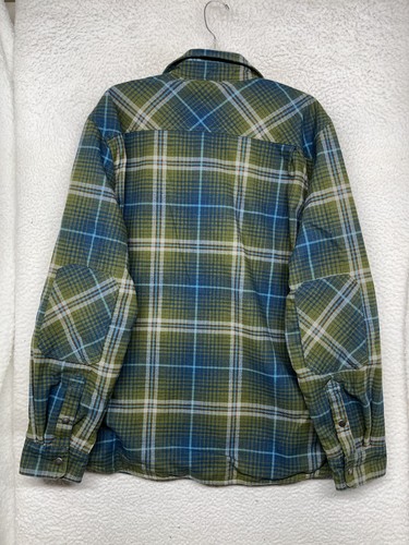 LL Bean Shirt Mens XL Green Plaid Waffle Lined Workwear Flannel Jacket Shacket - Picture 12 of 14