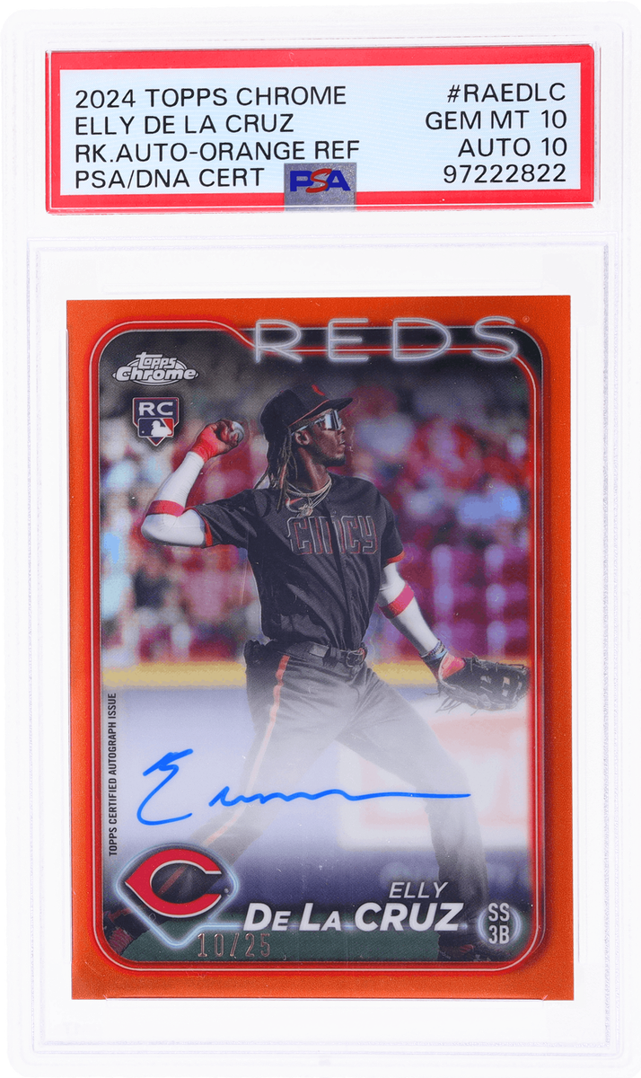 2024 Topps Chrome - Rookie Autographs Elly De La Cruz #RA