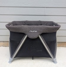 Nuna Playpen Sena Aire Travel Crib Pack N Play Portable Playard Gray Black