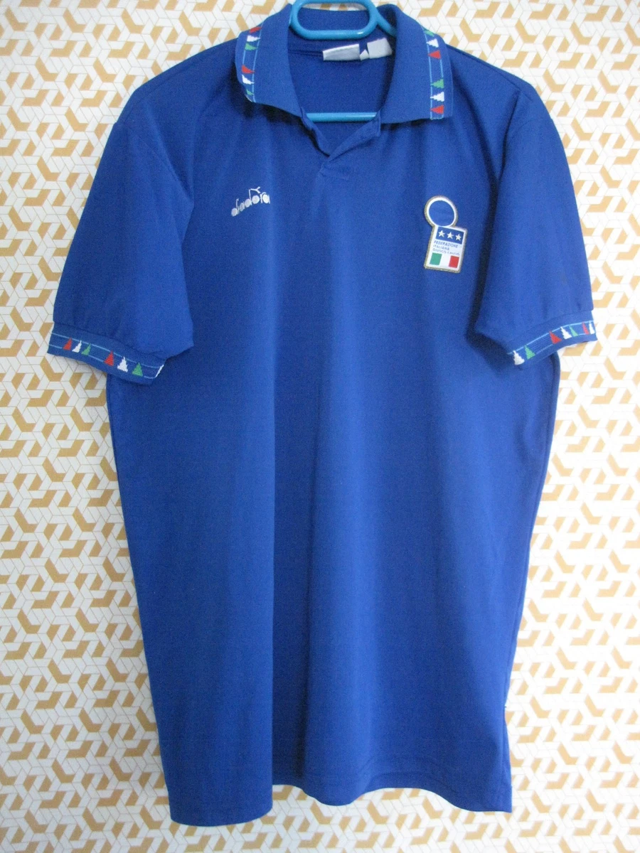 Maillot De Foot Diadora Nolel Vintage - Fabriqué En Italie - Taille L - Occasion