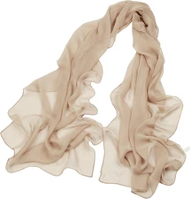 Long Chiffon Sheer Scarf For womens