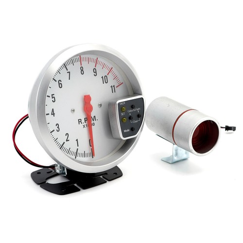 5" 12V Car Tachometer Gauge LED 0-11000 RPM Speed Meter + Shift Light Universal - Picture 6 of 9