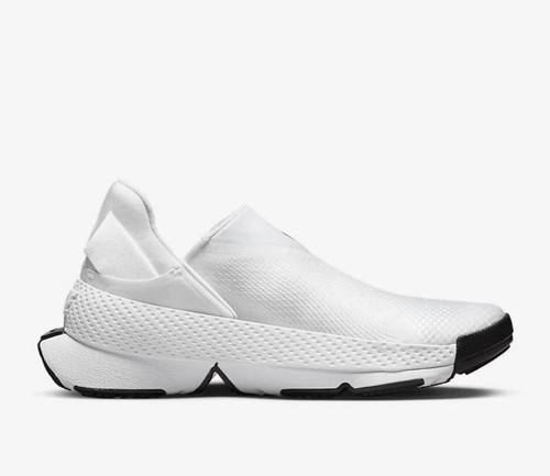 Women's Size 11 / Men's 9.5 Nike Go FlyEase White Black Slip-On Comfort Shoes - Picture 2 of 11