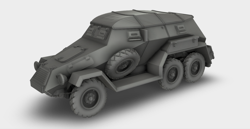 Sd.Kfz.247/A (6-Rad) schwerer gepanzerter PKW WW2 Bausatz 3D Druck 1:87 - 1:24 - Picture 10 of 10