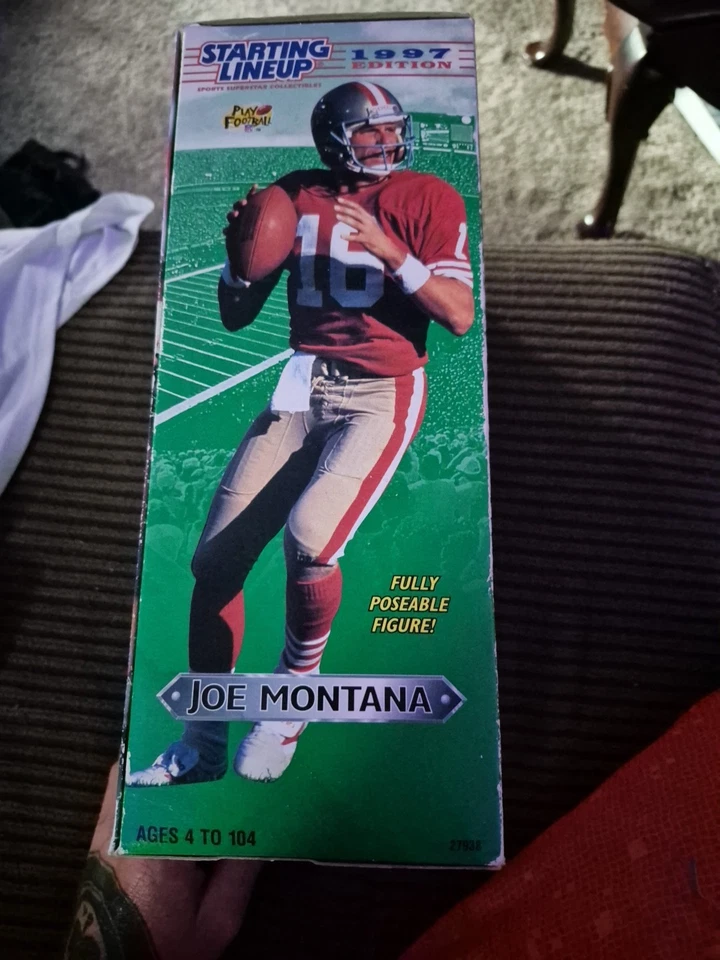 Hasbro Starting Lineup 1997 Edición Joe Montana San Francisco 49ers Posable Foto 4 de 4