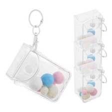 3 Pcs Doll Carrying Bag Small Model Clear Display Toy Collectible