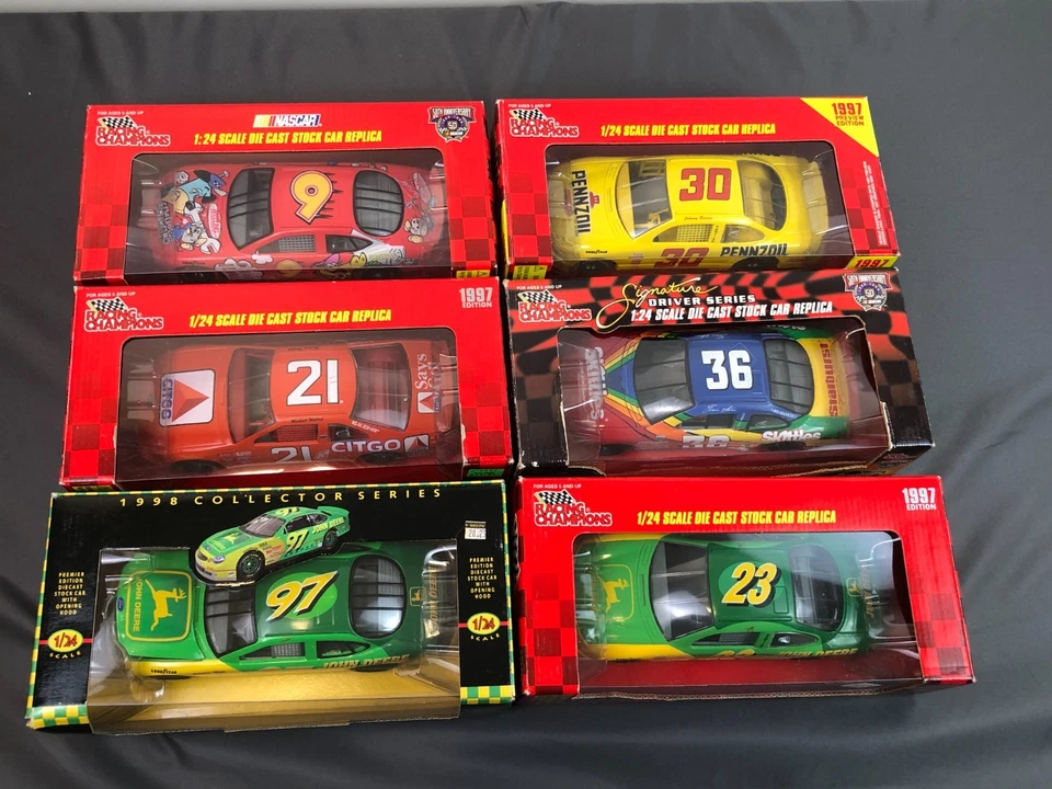 6 Racing Champions NASCAR 1:24 PENNZOIL/JOHN DEERE/HUCKLEBERRY HOUND/CITGO ++ Foto 2 de 4