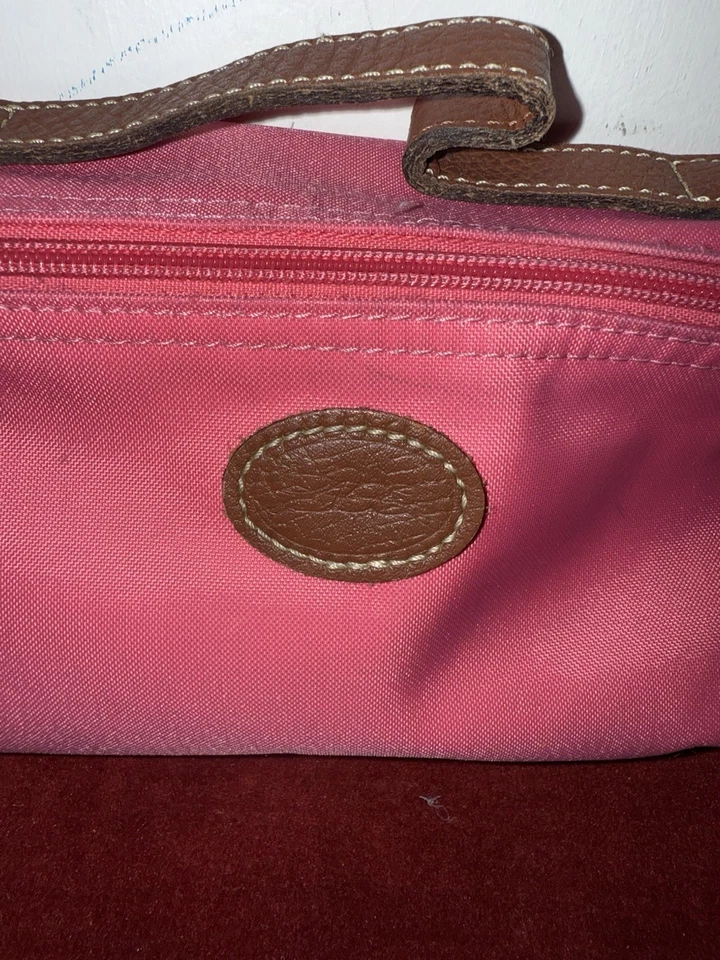 Longchamp - Le Pliage Pink Cosmetic Storage Make Up Bag with Top Handle - Image 3 of 4