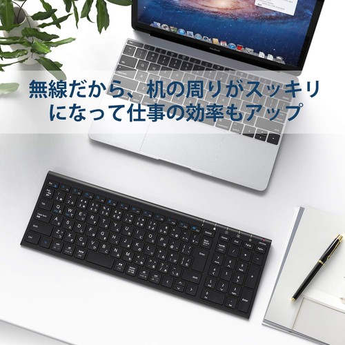 Wireless keyboard, JIS standard, Japanese layout, ultra-thin, with numeric keypa - 第 6/9 張圖片