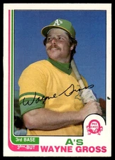 1982 O-Pee-Chee Wayne Gross Oakland Athletics #303